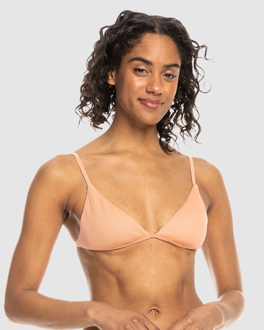 Women ROXY Bikini Tops | Rib Roxy Love The Quiver