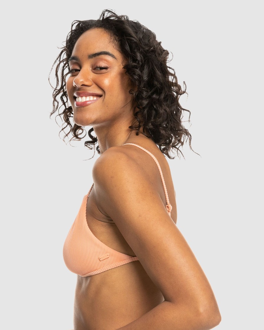 Women ROXY Bikini Tops | Rib Roxy Love The Quiver