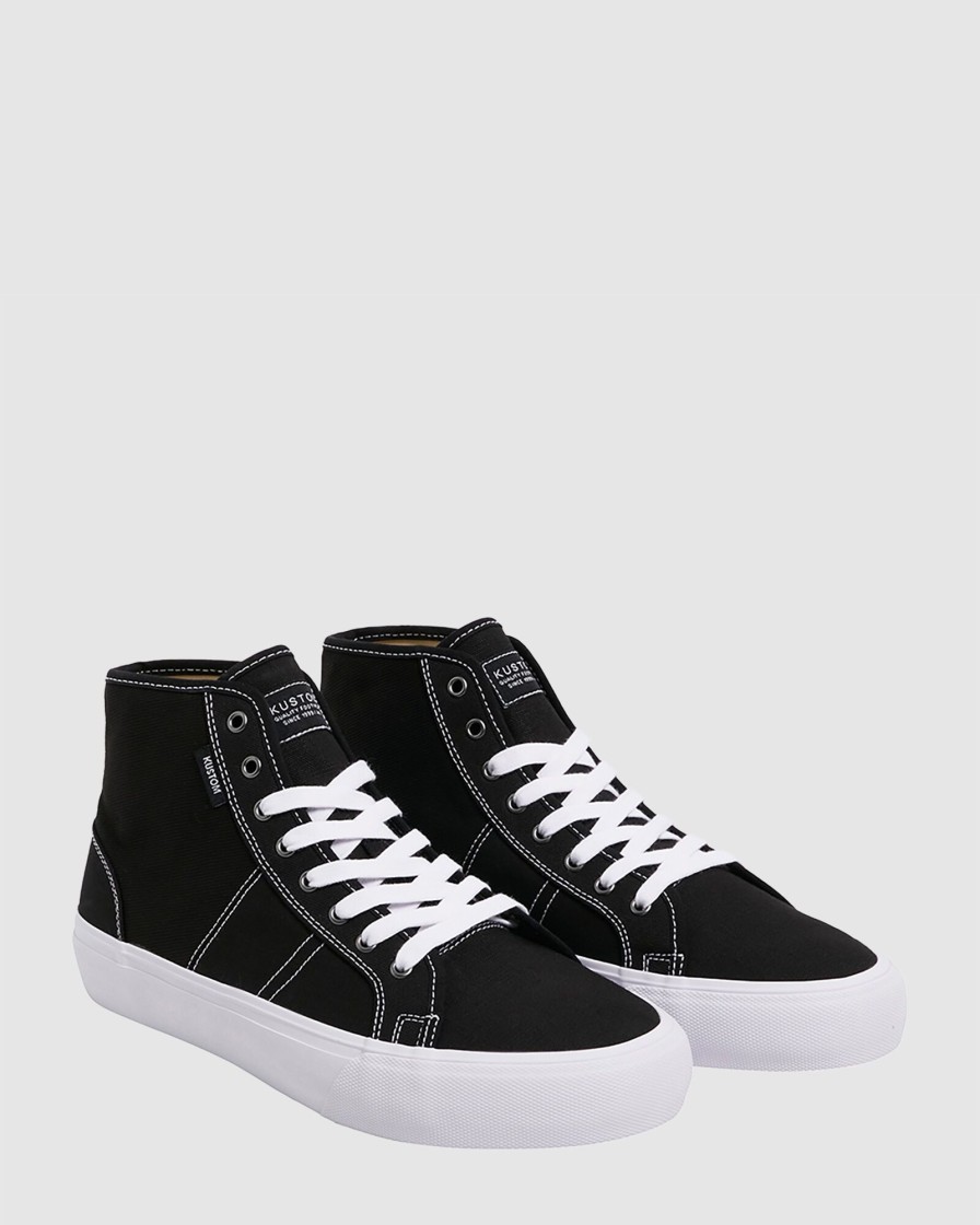 Men KUSTOM Casual | World-Wide Hi Black White