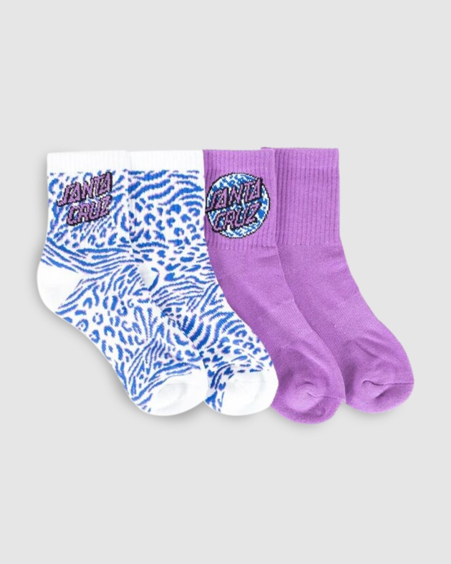 Youth SANTA CRUZ Accessories | Zebra Marble Dot Sock 2-8 Mlt