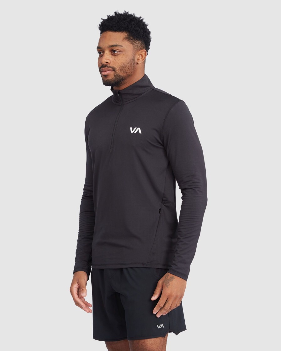 Men RVCA Shirts | Sport Vent Half-Zip Pullover