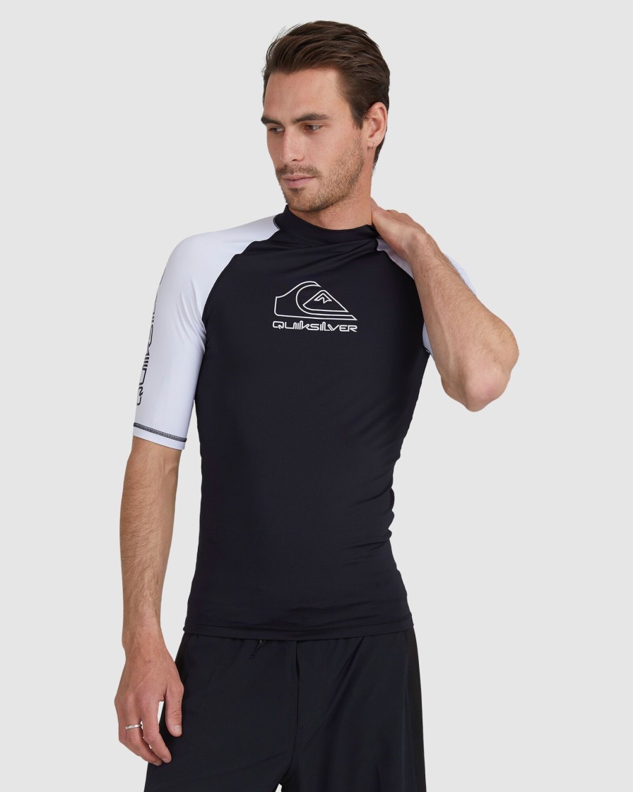 Men QUIKSILVER Rashvests | Mens On Tour Short Sleeve Rash Vest