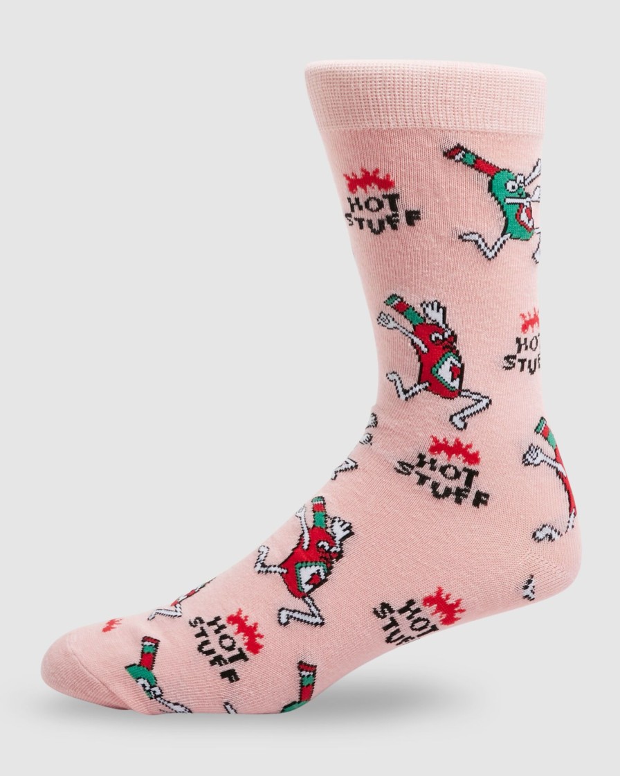 Men KUSTOM Socks & Underwear | Hot Stuff Pink Multi