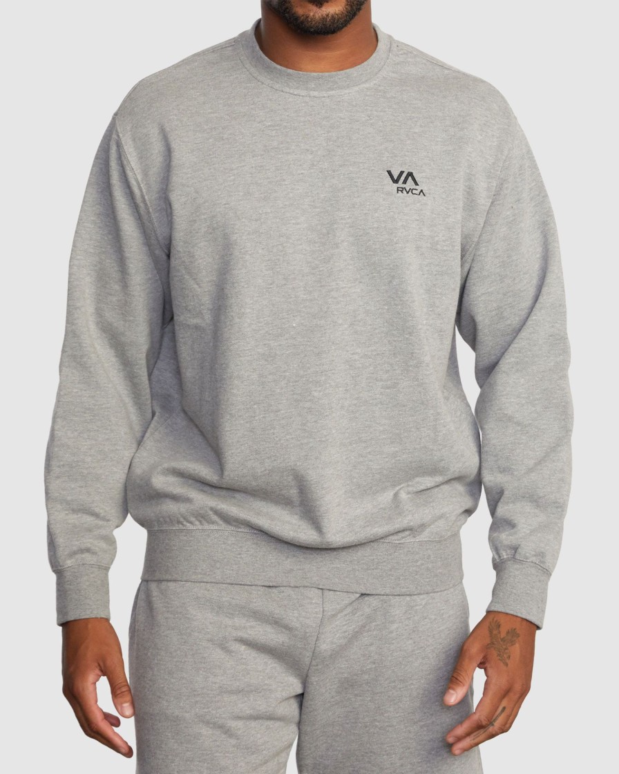 Men RVCA Jumpers & Hoodies | Va Essential Crewneck Sweatshirt