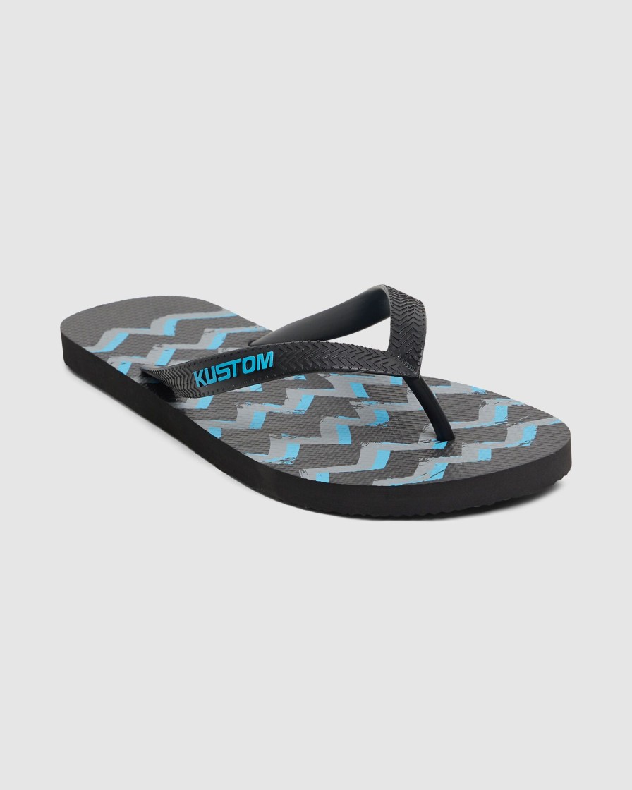 Men KUSTOM Thongs | Blend Base Zig Zag