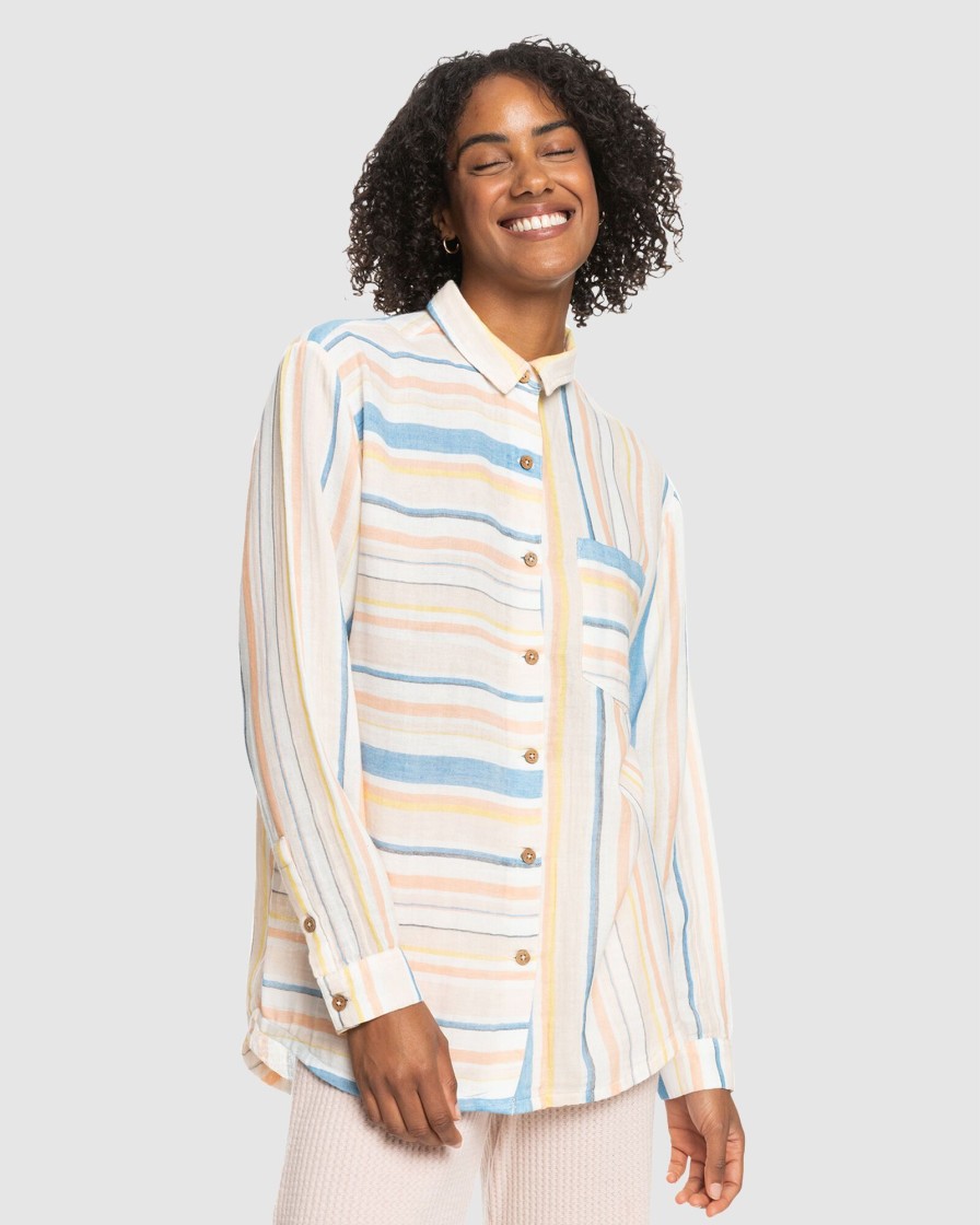 Women ROXY Tops | Womens Surf Odyssey Long Sleeve Shirt