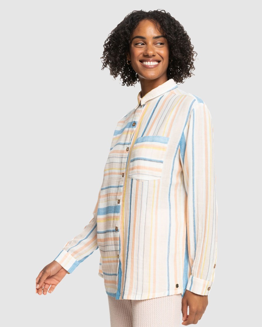 Women ROXY Tops | Womens Surf Odyssey Long Sleeve Shirt