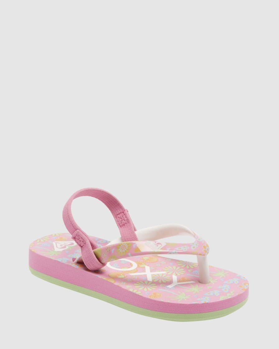 Youth ROXY Footwear | Girls Pebbles Flip-Flops