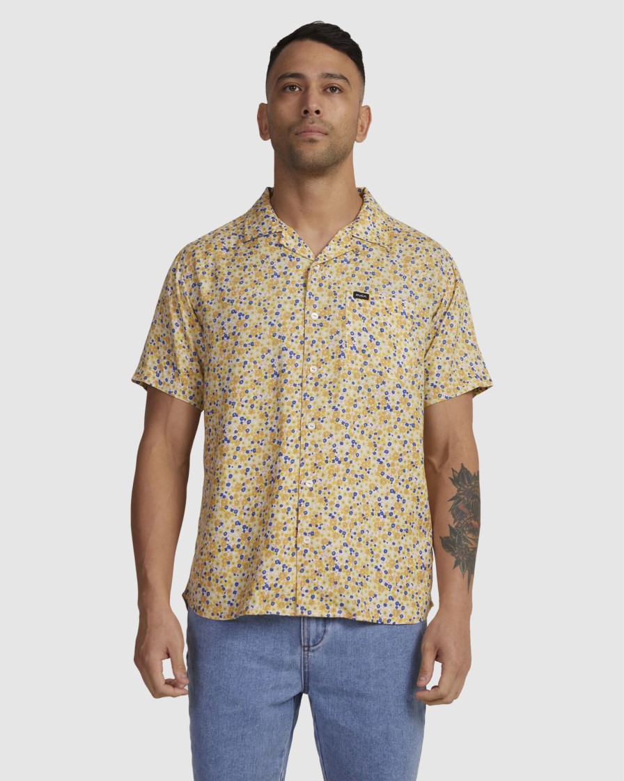 Men RVCA Shirts | Ground Cover Shirt