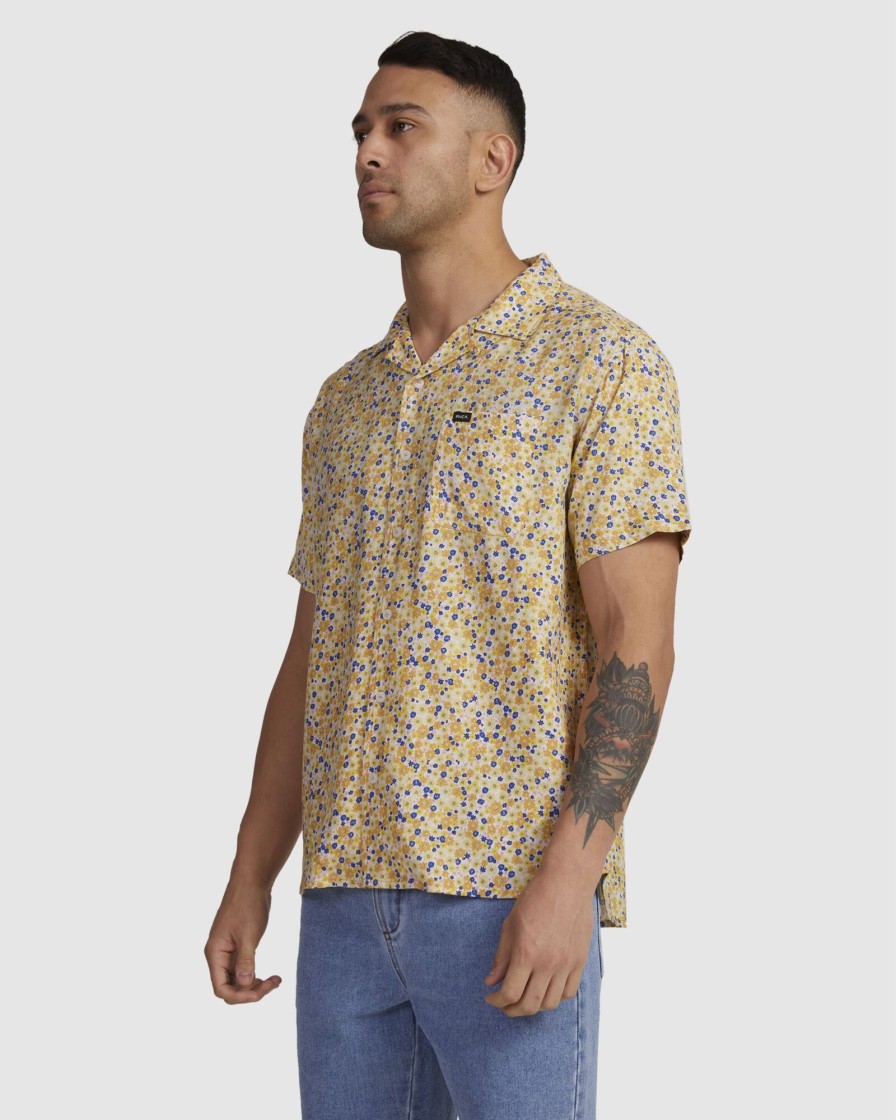 Men RVCA Shirts | Ground Cover Shirt