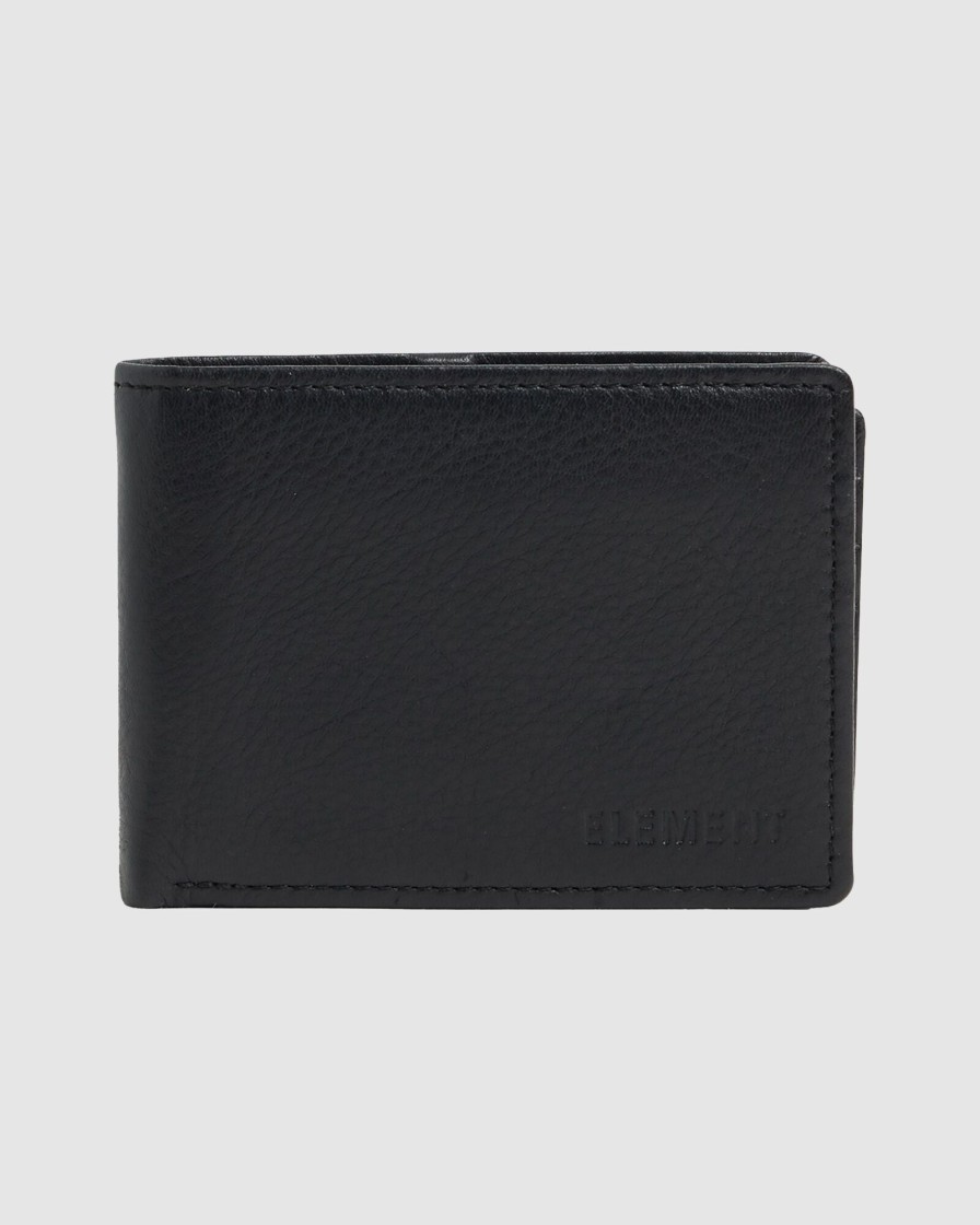 Men ELEMENT Wallets | Chief Leather Tri-Fold Wallet