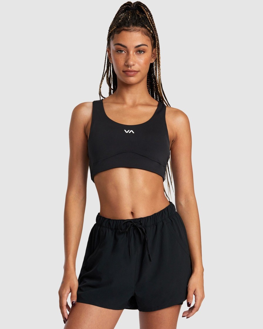 Women RVCA Socks & Underwear | Va Essential Mid Support Sports Bra