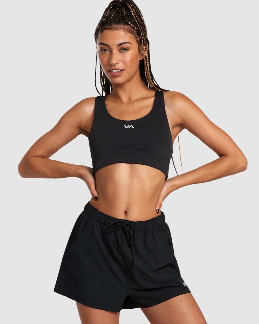 Women RVCA Socks & Underwear | Va Essential Mid Support Sports Bra