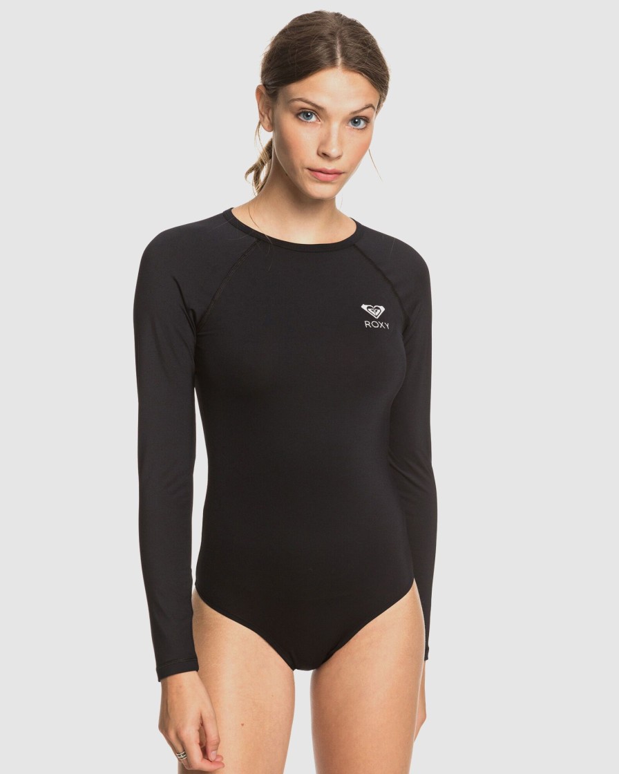 Women ROXY Rashvests | Womens Essentials Long Sleeve One-Piece Swimsuit