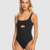 Women ROXY One Pieces | Roxy Pro The Double Line One-Piece Swimsuit