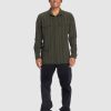 Men QUIKSILVER Shirts | Mens Freefall Long Sleeve Shirt