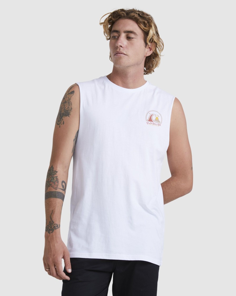 Men QUIKSILVER Singlets & Tanks | Mens Clean Circle Muscle T-Shirt