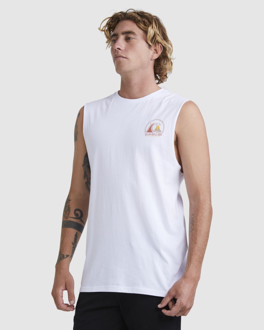 Men QUIKSILVER Singlets & Tanks | Mens Clean Circle Muscle T-Shirt