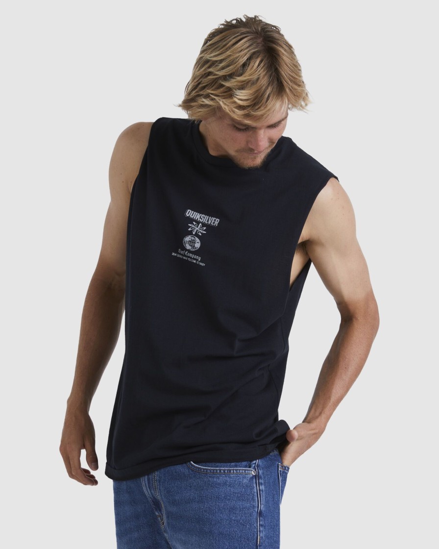 Men QUIKSILVER Singlets & Tanks | Mens Quik Ways Muscle T-Shirt