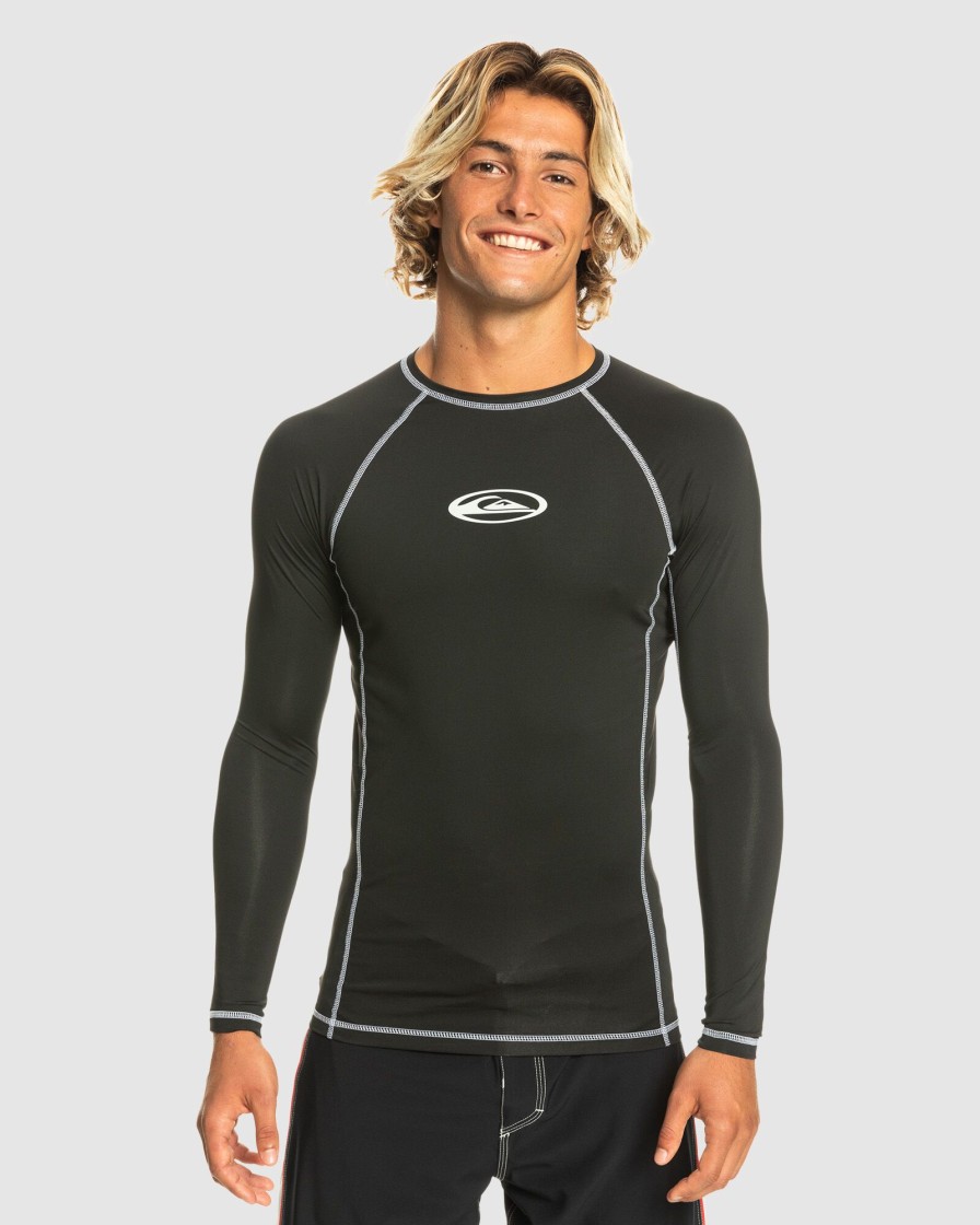 Men QUIKSILVER Rashvests | Mens Saturn Protection Long Sleeve Upf 50 Rash Vest