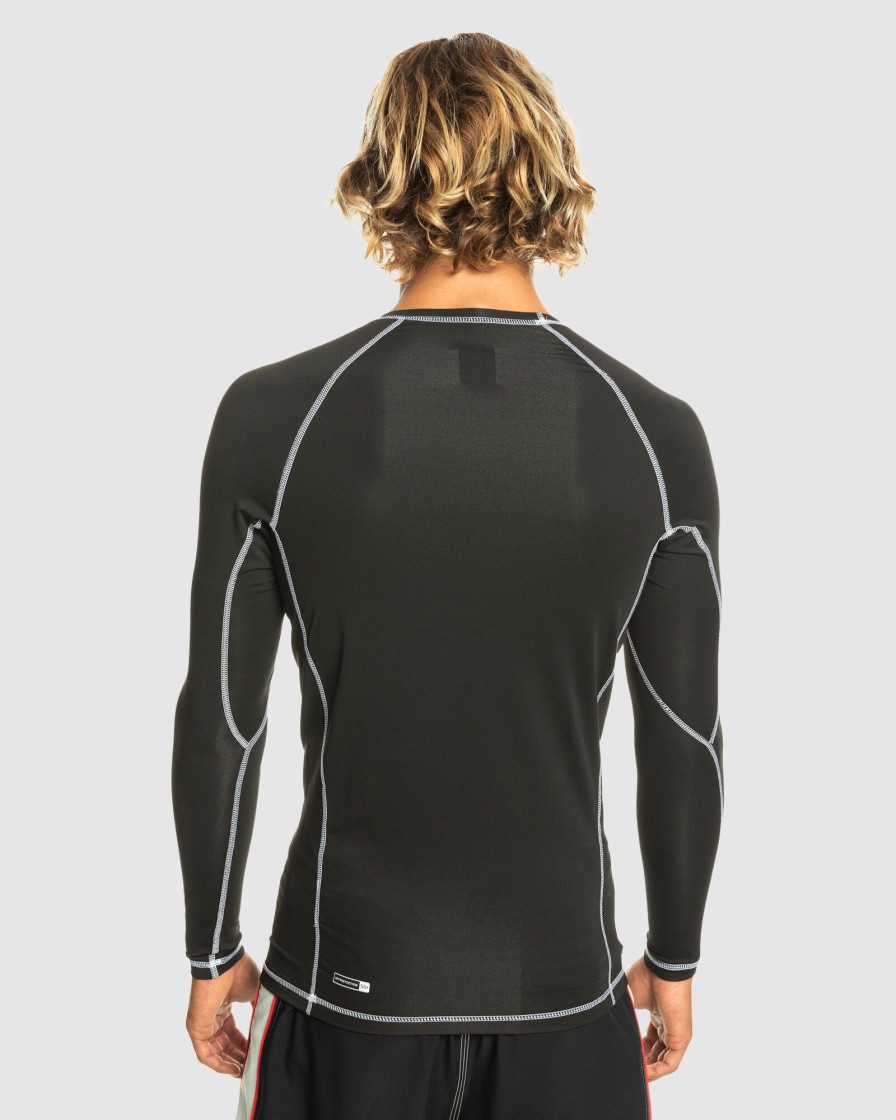 Men QUIKSILVER Rashvests | Mens Saturn Protection Long Sleeve Upf 50 Rash Vest