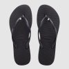 Women HAVAIANAS Thongs | Slim Crystal Sw Ll Black