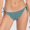 Women ROXY Bikini Bottoms | Womens The Plaid Pulse Tie Side Bikini Bottoms