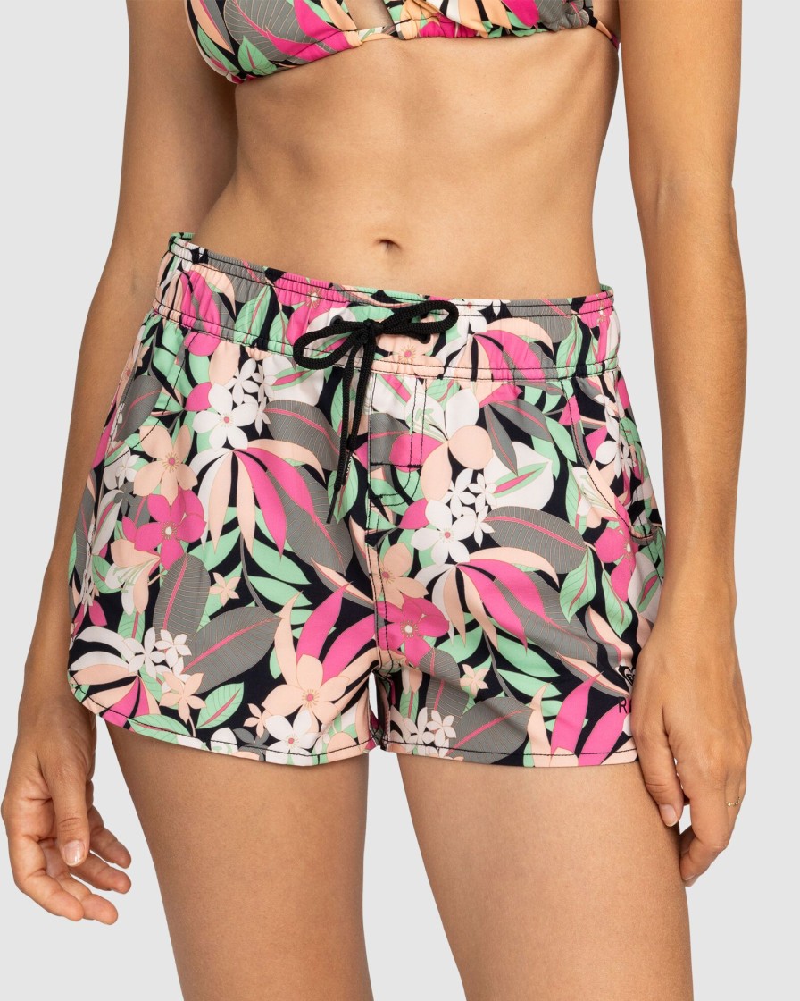 Women ROXY Overswim | Roxy Wave Printed 2 Inch