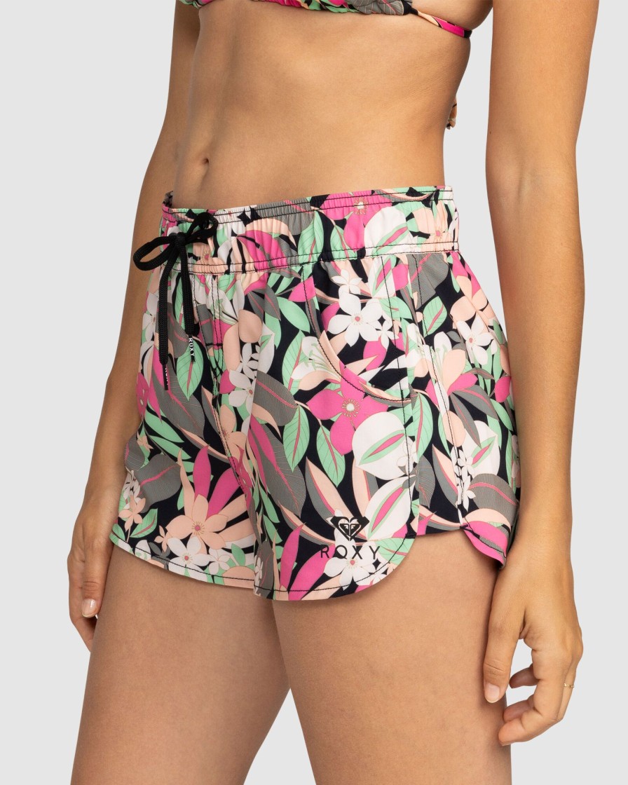 Women ROXY Overswim | Roxy Wave Printed 2 Inch