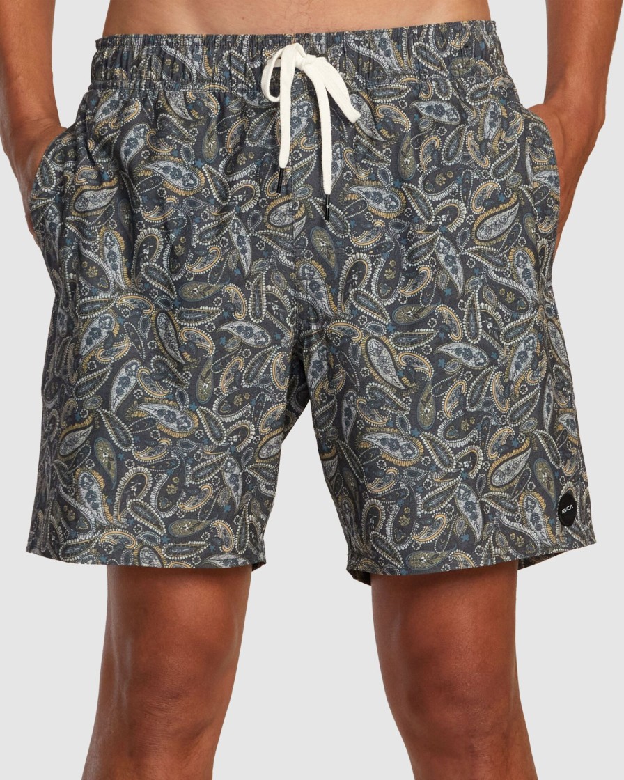 Men RVCA Boardshorts | Atlas Elastic Waist Boardshorts 17"